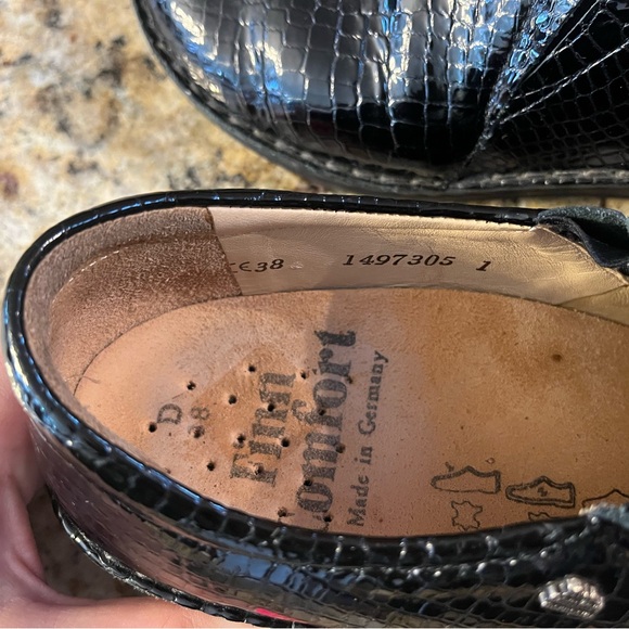 Finn comfort 38 women’s Black Patent Leather Loafers - Picture 4 of 5